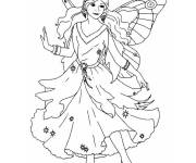 Coloriage f&eacute;e elfes