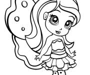 Coloriage F&eacute;e kawaii