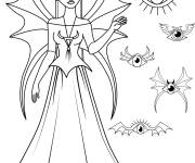 Coloriage F&eacute;e mal&eacute;fique