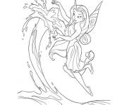 Coloriage F&eacute;e ondine