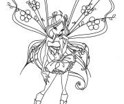 Coloriage F&eacute;e Stella de dessin anim&eacute;