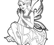 Coloriage La belle f&eacute;e Mariposa