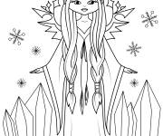 Coloriage La f&eacute;e de glace