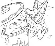 Coloriage La f&eacute;e Ding Ding ouvre la bo&icirc;te