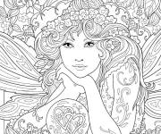 Coloriage La f&eacute;e f&eacute;erique magique