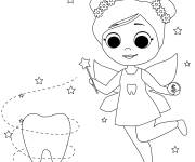 Coloriage La petite souris souriante