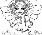 Coloriage La reine des f&eacute;es
