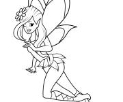 Coloriage Le clin d'&oelig;il de la f&eacute;e