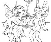 Coloriage Les f&eacute;es font du ballet