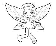 Coloriage Petite f&eacute;e de bande anim&eacute;