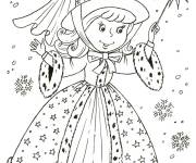 Coloriage Petite f&eacute;e des dents mignonne