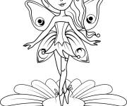 Coloriage Une f&eacute;e princesse