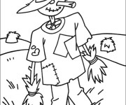 Coloriage &Eacute;pouvantail