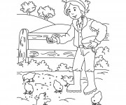 Coloriage Fermier 51