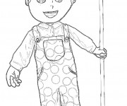Coloriage Fermier dessin enfant