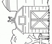 Coloriage Le stable