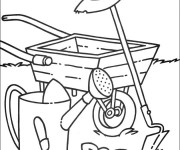 Coloriage Les outils d'agriculture