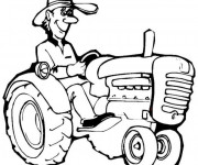 Coloriage Tracteur