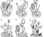 Coloriage Fleuriste 11