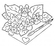 Coloriage Fleuriste 14