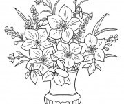 Coloriage Fleuriste 15