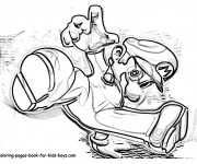 Coloriage et dessins gratuit Gangster Mario à imprimer