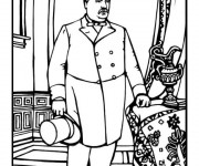 Coloriage Grover Cleveland