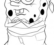 Coloriage et dessins gratuit Spongebob Bandit à imprimer