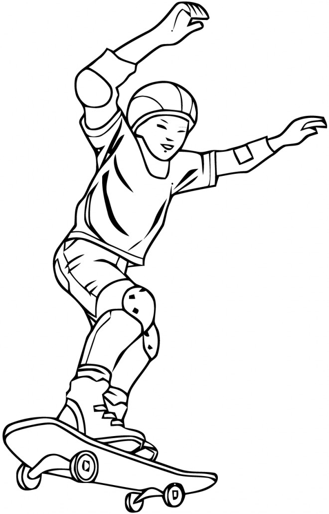 39+ Coloriage Skateboard