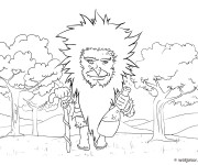 Coloriage et dessins gratuit Géant de la forêt à imprimer