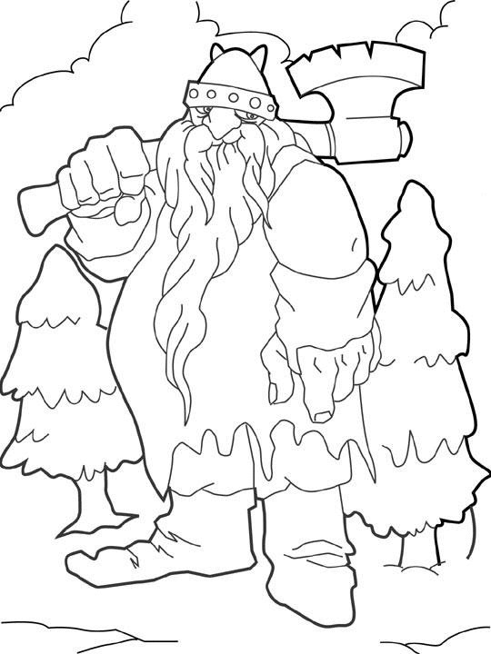 Coloriage Geant gratuit à imprimer