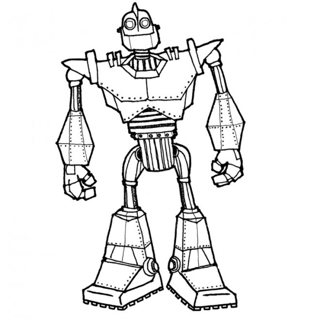 Coloriage Robot Géant dessin gratuit à imprimer