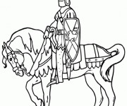 Coloriage Chevalier guerrier ligne