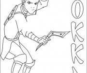 Coloriage Sokka le guerrier