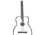 Coloriage et dessins gratuit Dessin guitare simple à imprimer