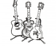 Coloriage Guitare en ligne