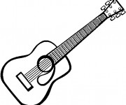 Coloriage Photo guitare