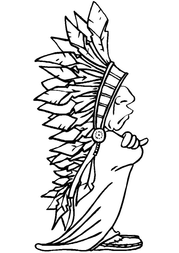 Coloriage Indien A Imprimer Gratuit