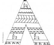 Coloriage Symboles des indiens d'amérique