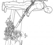 Coloriage Jardinier et aspirateur