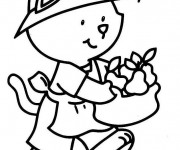 Coloriage Ours et des poires