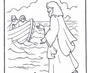Coloriage Illustration J&eacute;sus Christ