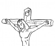Coloriage Image de Jésus de Nazareth