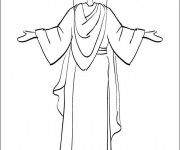 Coloriage Jesus gratuit à imprimer