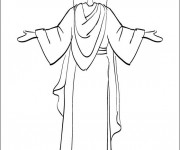 Coloriage et dessins gratuit Jésus à colorier à imprimer