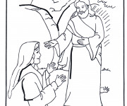 Coloriage J&eacute;sus Biblique