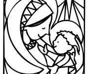 Coloriage J&eacute;sus Cat&eacute;chisme