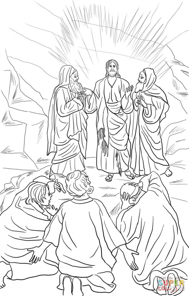 Coloriage Jésus Christianisme dessin gratuit à imprimer