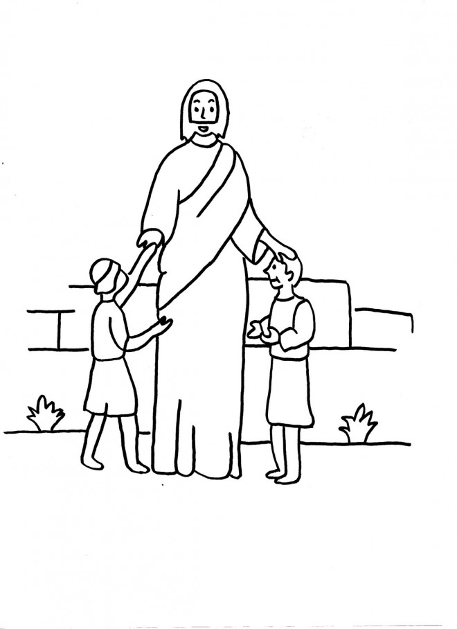 Coloriage Jesus gratuit à imprimer liste 20 à 40