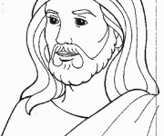 Coloriage et dessins gratuit Jésus facile à imprimer
